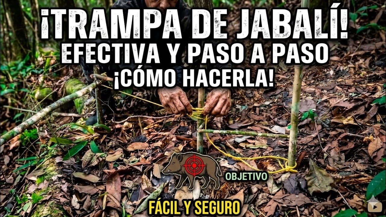 Supervivencia Indígena: Caza y Trampas Ancestrales para el Jabalí Salvaje | Indigenous Survival
