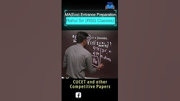MA ECO Entrance Short video || MA(Eco) Entrance Preparation CUCET and other Competitive Papers ||