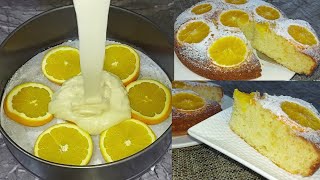 كيكة البرتقال  ببيضتين فقط هشيشة وخفيفة ولذيذة وسريعة التحضير/ orange Cake