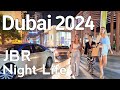 Dubai 4k night life jbr jumeirah beach residence walking tour 