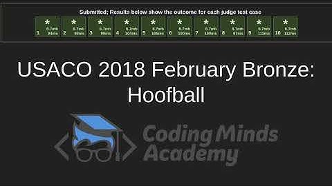 USACO Bronze Walkthrough - Feburary 2018 - Hoofball