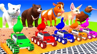 5 Giant Duck, Monkey, chicken, cow, animals girl, Tiger, Sheep, Transfiguration funny animal 2023