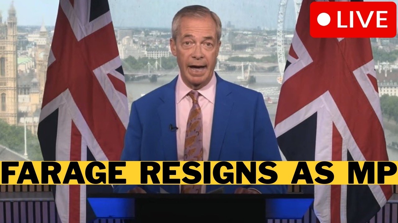 BREAKING: Nigel Farage RESIGNS As MP - Reform UK Face By-Election