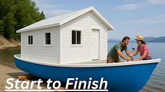 A Couple Built their Dream Boat From Scratch | Full DIY Wooden Boat Build at Home