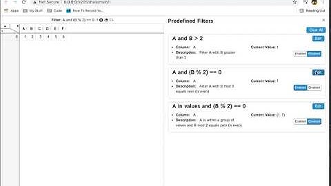 D-Tale - Predefined Filters 2.0
