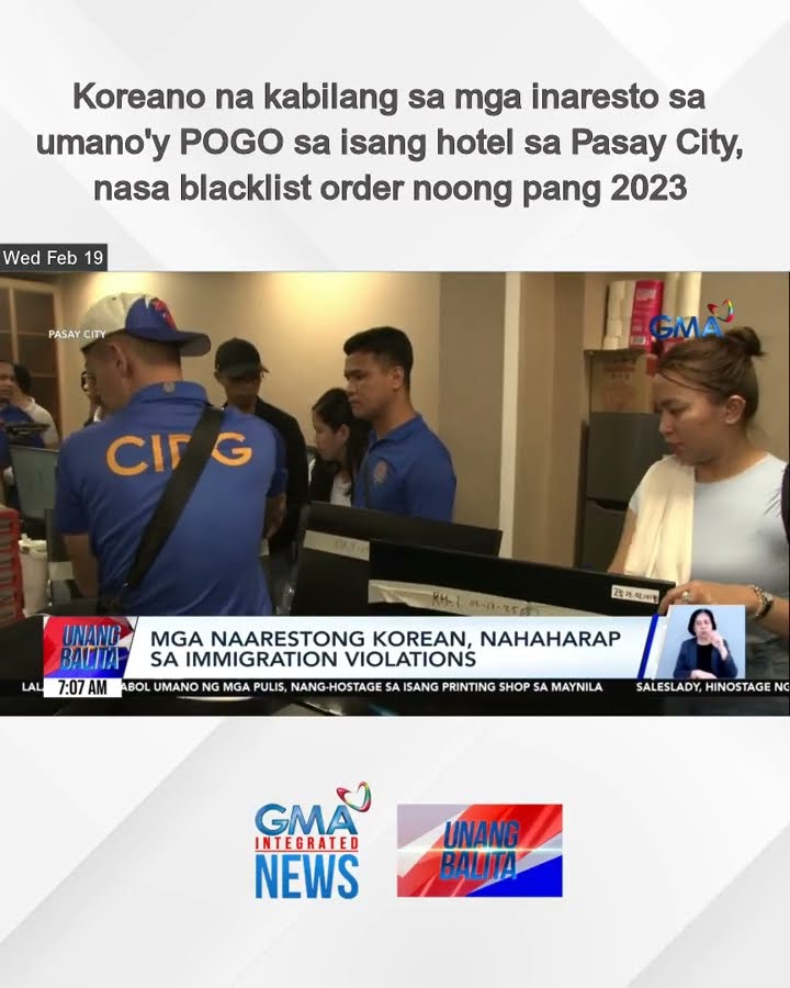 Koreano na kabilang sa mga inaresto sa umano'y POGO sa isang hotel sa Pasay City,... | Unang Balita
