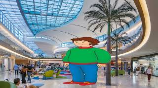 Caillou mishebaheves at the mall/grounded