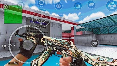 Strike Port Destruction | New Skins | Pool Day Map | Offline Fps offline Android Gameplay