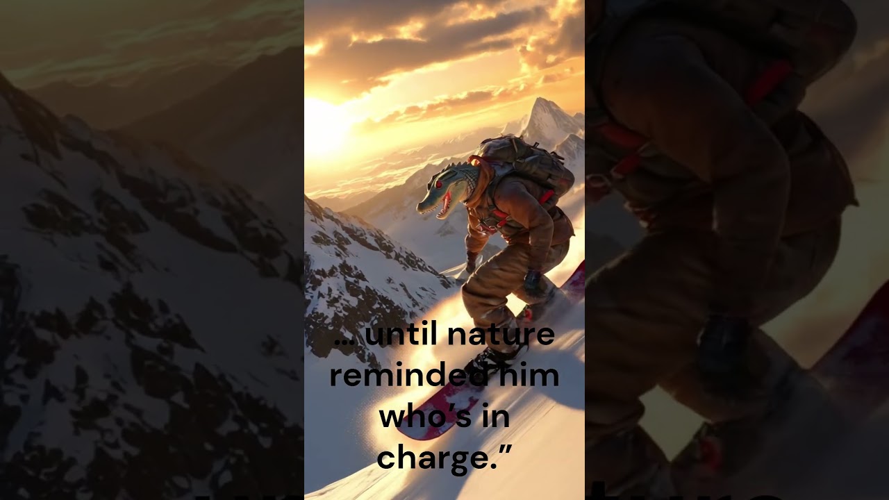 👉 Alligator on Extreme Adventure 🐊⛷️ | Respect Nature