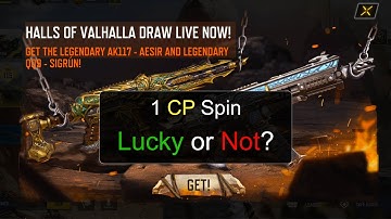 “1 CP Spin in Hall of Valhalla! Lucky or Not?”| CodM PLR