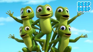 Five Little Speckled Frogs Beep Beep Nursery Rhymes Kids Songs