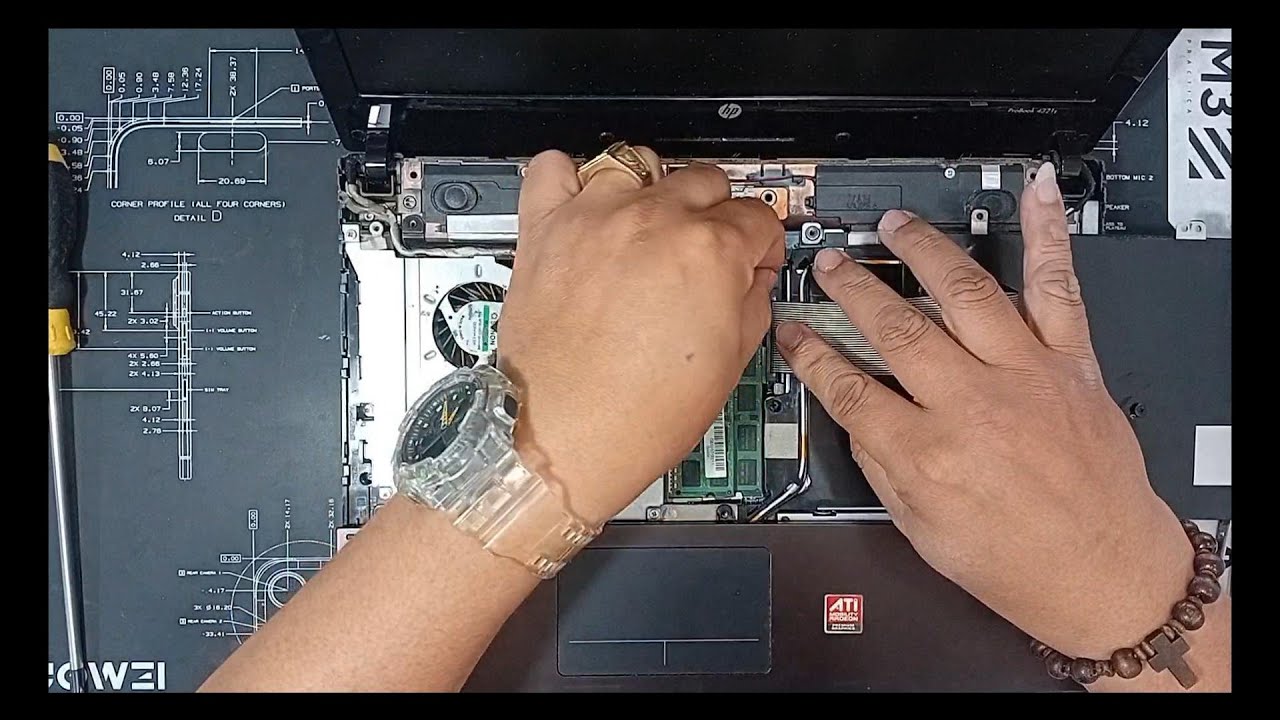 HP Probook 4321s HDD Replacement Upgrade to SSD - YouTube