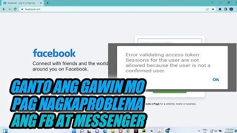 Facebook Messenger Error Validating Access Token