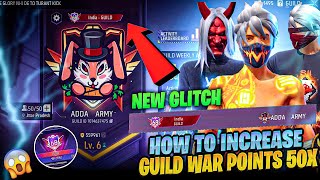Increase 50x FASTER Guild War POINT 🔥 HOW TO GET GUILD WAR TITLE | How to increase guild glory