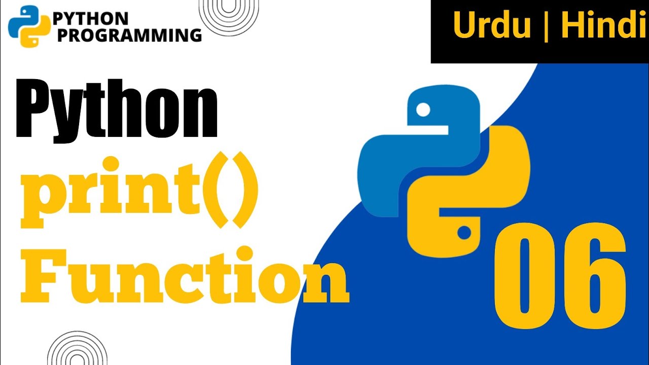 Print function in python:Python Programming for absolute beginners in Hindi #06