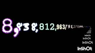 Numbers 1 To 1 Vigintillion