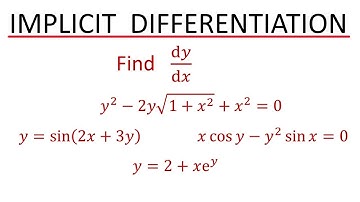 Implicit differentiation explained step by step - Calculus