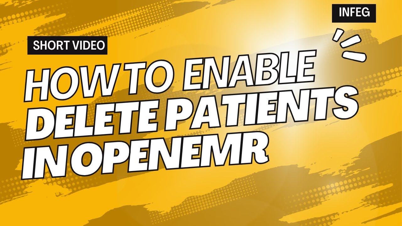 How to Enable Delete Patient Option in OpenEMR | OpenEMR Configuration ...