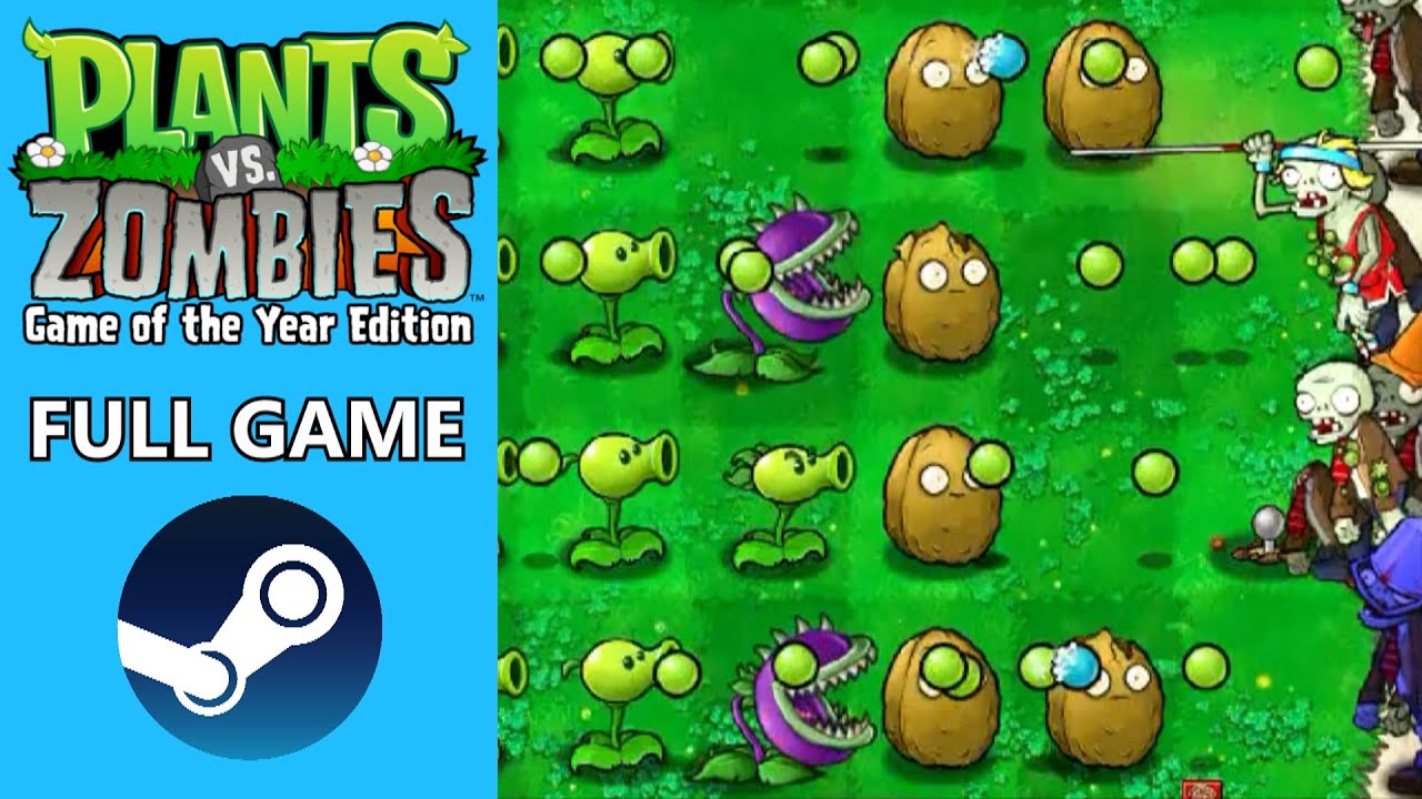 Plants vs Zombies GOTY // Full Game \\ No Commentary - YouTube