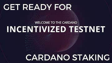 Get Ready for Staking on the Cardano Incentivized Testnet
