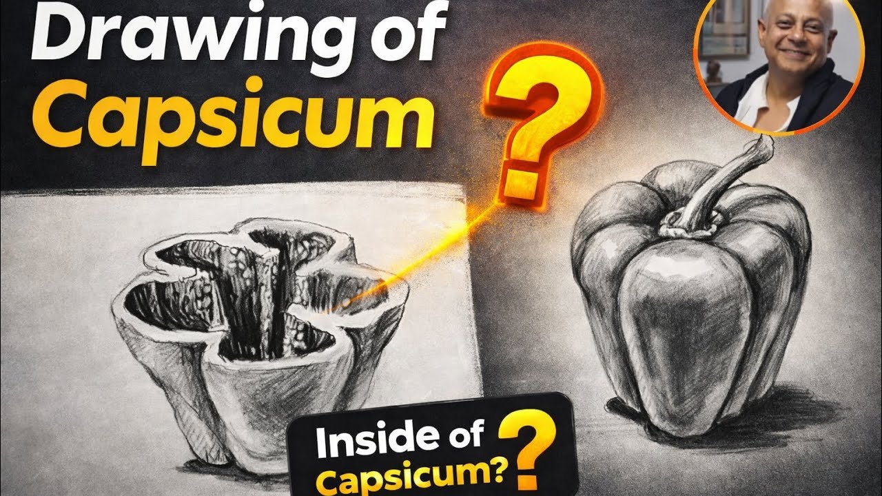 How to Draw a Capsicum | Easy Shading Tutorial | Ashis Art