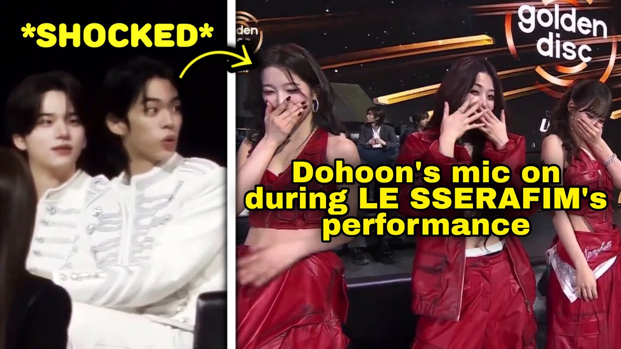 TWS Dohoon's Live Mic Accident During LE SSERAFIM's Spaghetti Goes