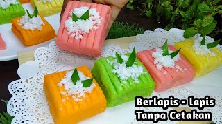 Getuk Lindri Belapis - lapis Tanpa cetakan atau gilingan || Resep Getuk Lindri tanpa Alat