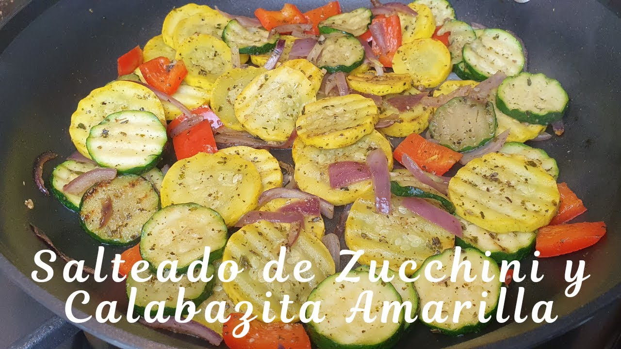 How to make ZUCCHINI AND YELLOW PUMPKIN SAUTEED! - YouTube