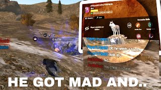 The Wolf - He got mad over higer level and joined with hacked acc 🤣 | Shadow Hunter | #thewolf