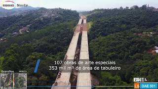 Evolução das obras Rodoanel Trecho Norte - abril/2017