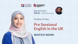 Pre Sessional English in the UK - Feedback Friday