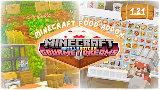 NEW food/cooking addon for Minecraft bedrock/PE 1.21+ Gourmet Dreams 🥧👩🏽‍🍳 screenshot 2