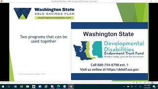 DBHR Washington ABLE Savings Accounts