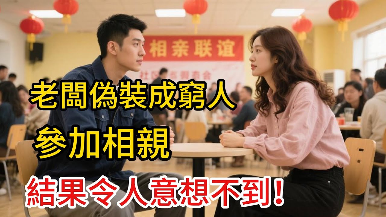 老闆偽裝成窮人參加相親，結果令人意想不到！#情感#故事#故事分享#正能量#故事频道#爱情