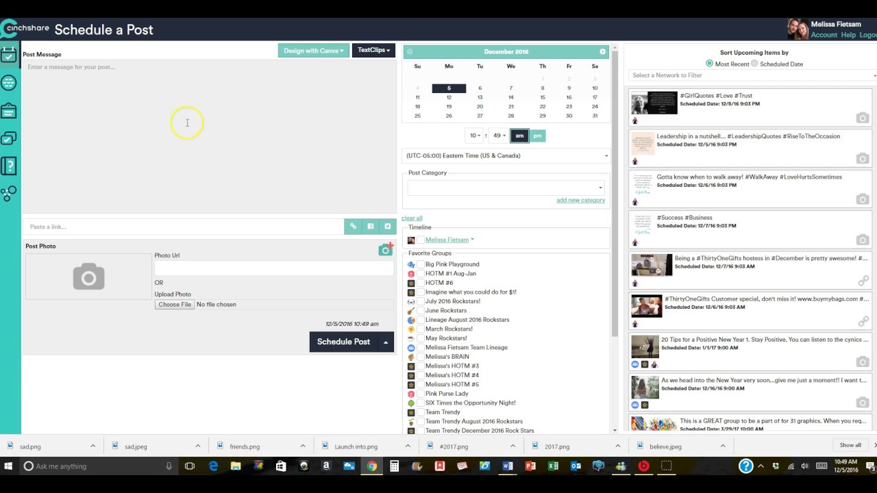 How to use Facebook Import with Cinchshare