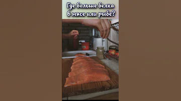 Где больше белка в мясе или рыбе? #shorts
