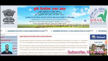 ASRB NET ARS & STO Exam 2021 Result || Released || Latest Update