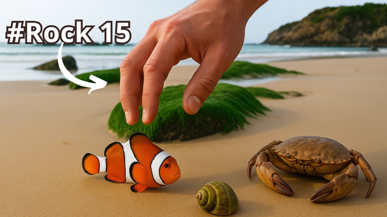 Catching Stone Crabs, Goby Fish, Spider Crabs & Sea Snails  – Low Tide Pool Hunt!