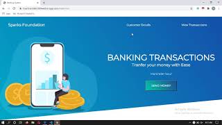 Basic Banking System |Task#1 | The sparks Foundation