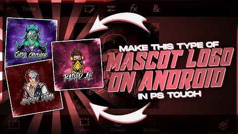 Free fire Gaming Mascot Logo Tutorial on Android || Pixellab / PS Touch