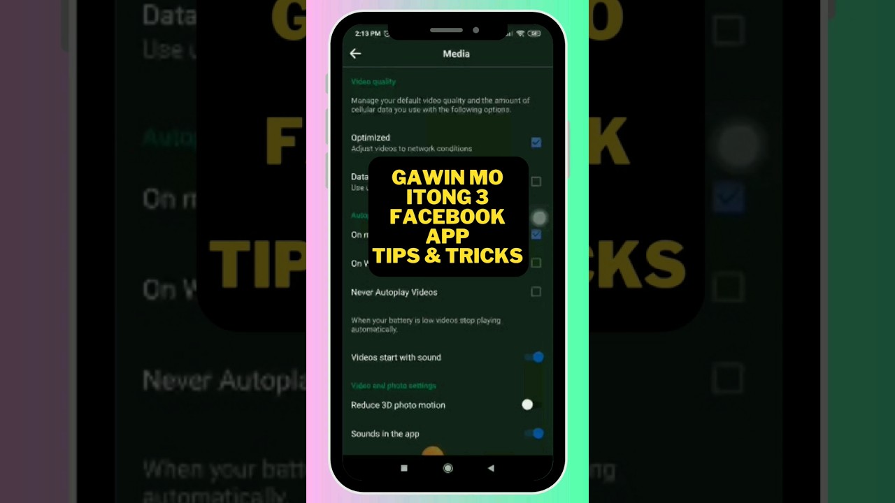 GAWIN MO ITONG 3 FACEBOOK APP TIPS & TRICKS 