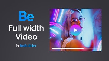 Full Width & Full Screen Videos - #1 Flexbox Website Builder for WordPress