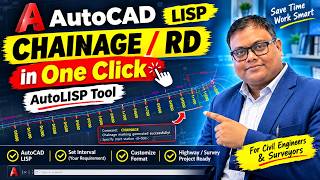 Full AutoCAD Chainage Marking in One Click | Generate RD & Chainage Using AutoLISP News