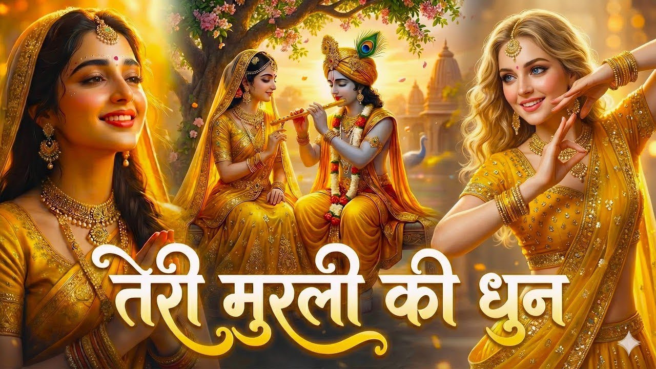 तेरी मुरली की धुन सुनने मैं बरसाने से आयी   Teri Murli Ki Dhun   Most Popular Radha Krishna #bhajan