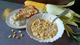 Creamy Cheesy Corn 🌽The BEST 10-Minute Creamy Cheesy Corn Recipe! 