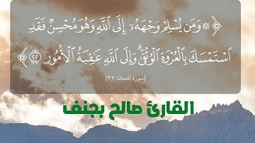 (ما خلقكم ولا بعثكم إلا كنفسٍ واحدةٍ إنّ اللهَ سميعٌ بصير)تلاوة جميلة من سورة لقمان للقارئ صالح بجنف