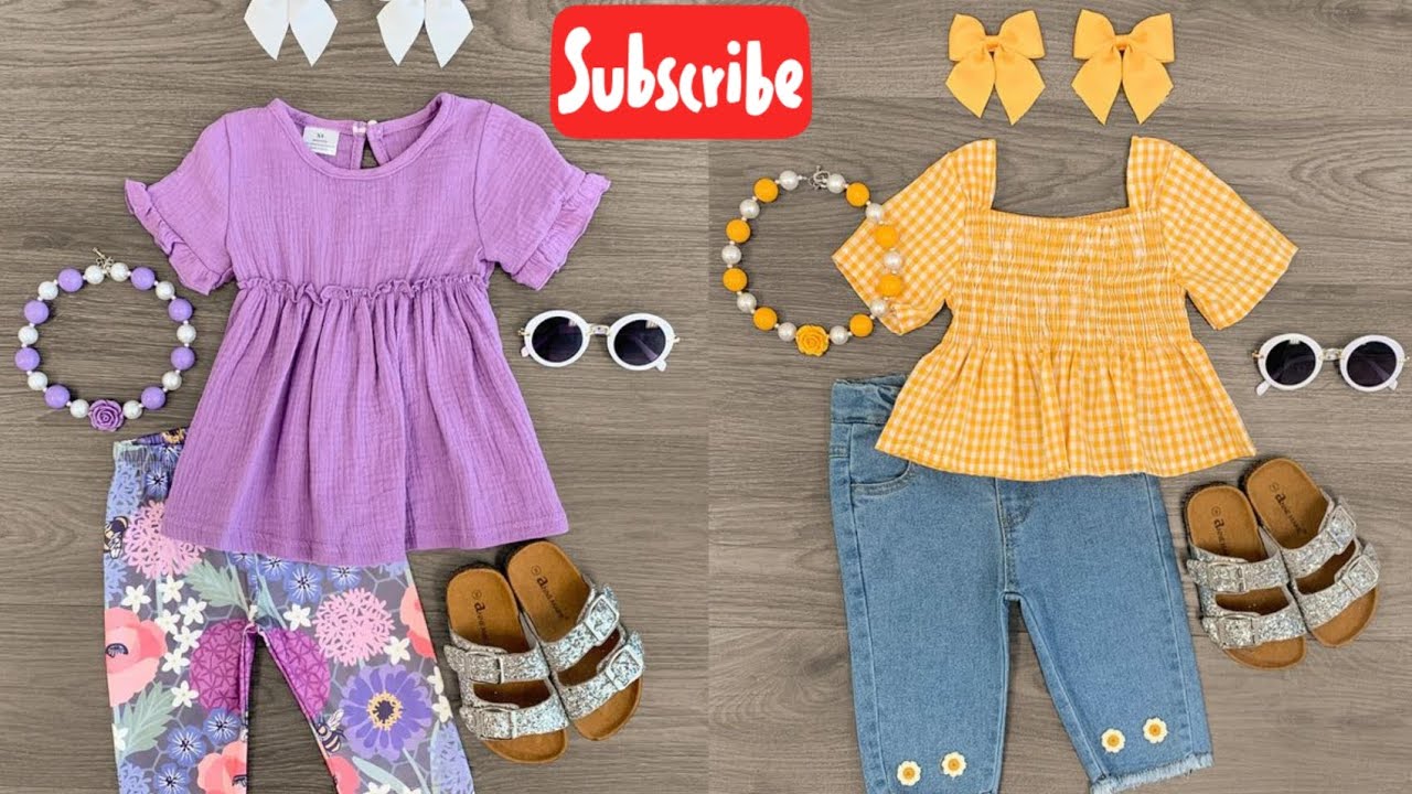Stylish Pant & Shirts Designs Ideas For Kids Baby Girls 2024 My WORLD