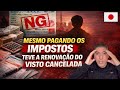 Visto NEGADO no Japão por imposto atrasado (mesmo negociando a dívida)