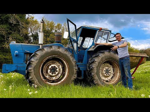 Fert Spreading In The County! | Classic tractor With GPS!