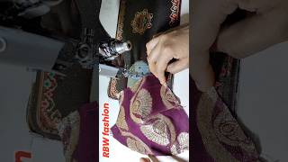 कटोरी ब्लाउज के कटोरी का टक्स पांइट पर सिलाई लगाना सिखिये//katori blouse cutting